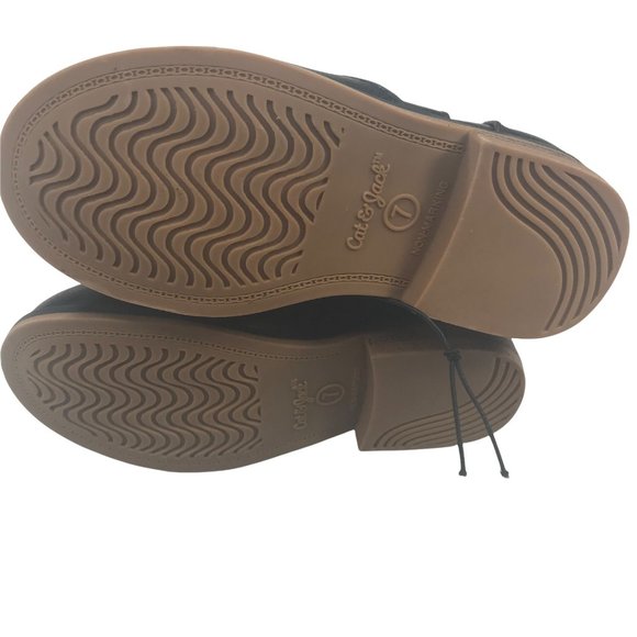 Cat And Jack Boy's Size 7 Black Tiffy Boots New With Tags - Picture 4 of 13